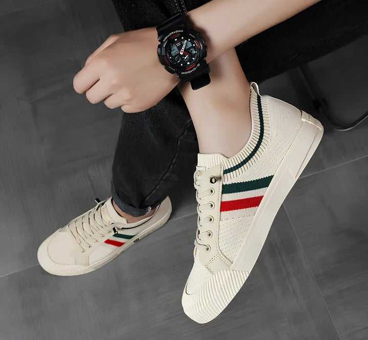 Stylowe męskie sneakersy premium wykonane z wysokiej jakości skóry dla najwyższego komfortu
