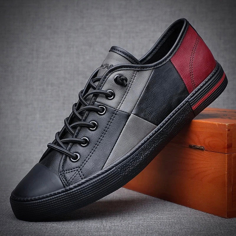 Stylowe męskie skórzane buty sportowe zapewniające elegancki wygląd