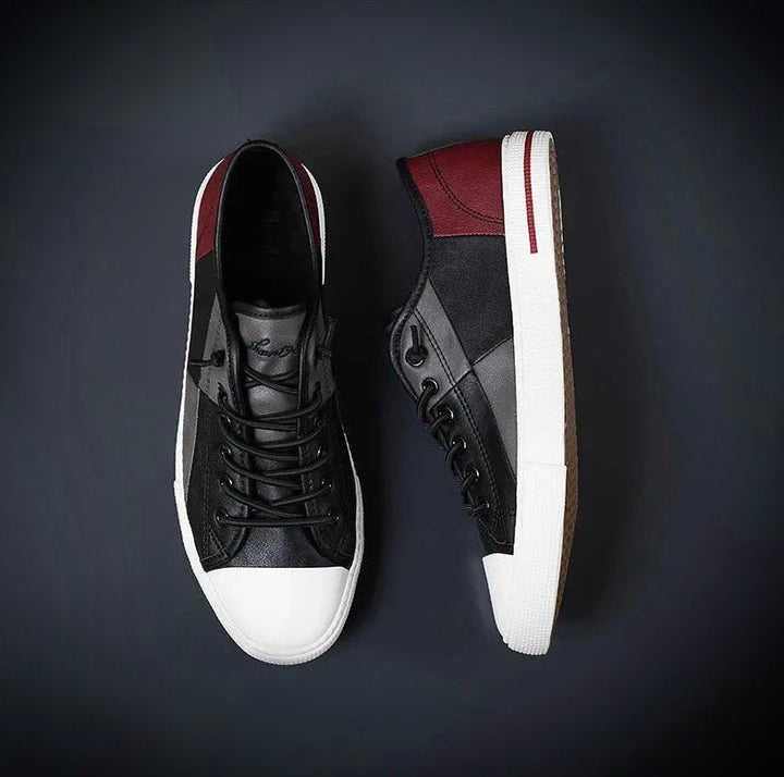 Stylowe męskie skórzane buty sportowe zapewniające elegancki wygląd