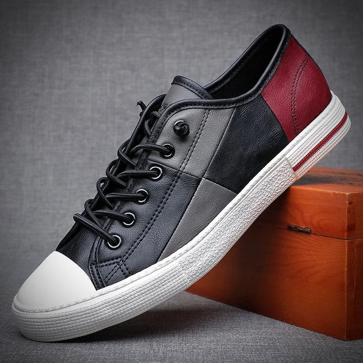 Stylowe męskie skórzane buty sportowe zapewniające elegancki wygląd