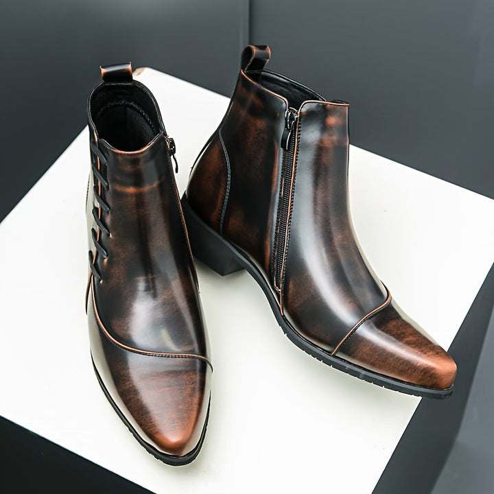 Stylowe męskie buty skórzane zapewniające elegancki wygląd