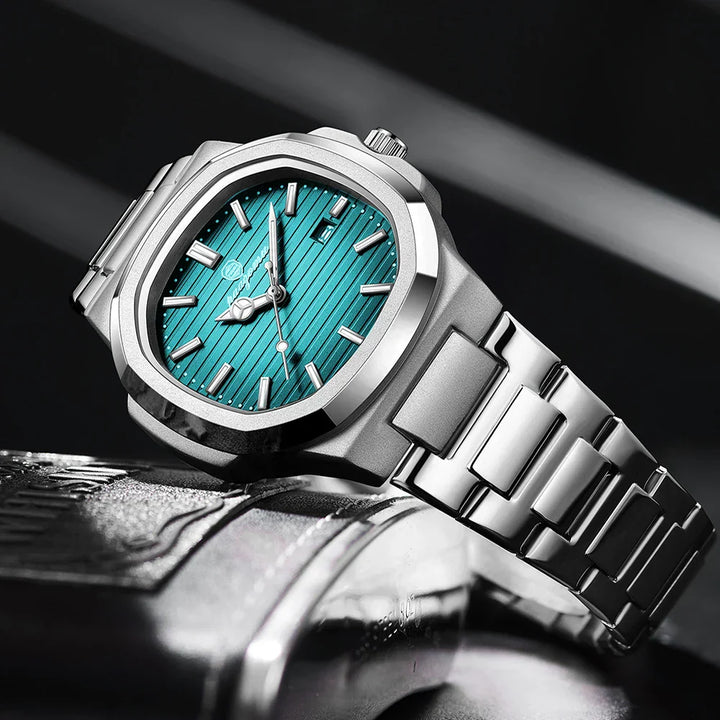 Stilvolle Herren Edelstahl-Armbanduhr für jeden Anlass