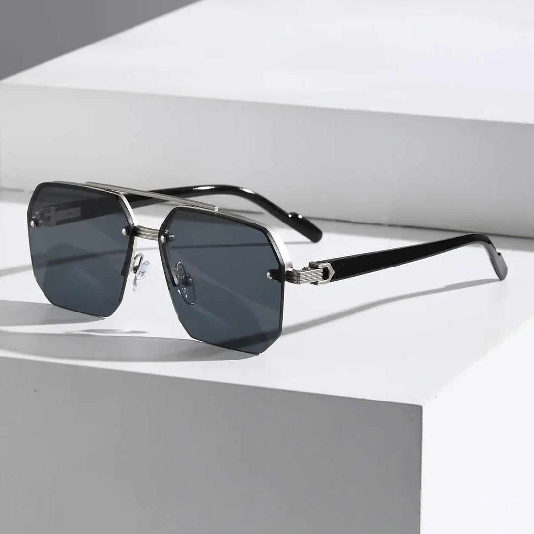 Stilvolle geometrische Herren Sonnenbrille für den modernen Look