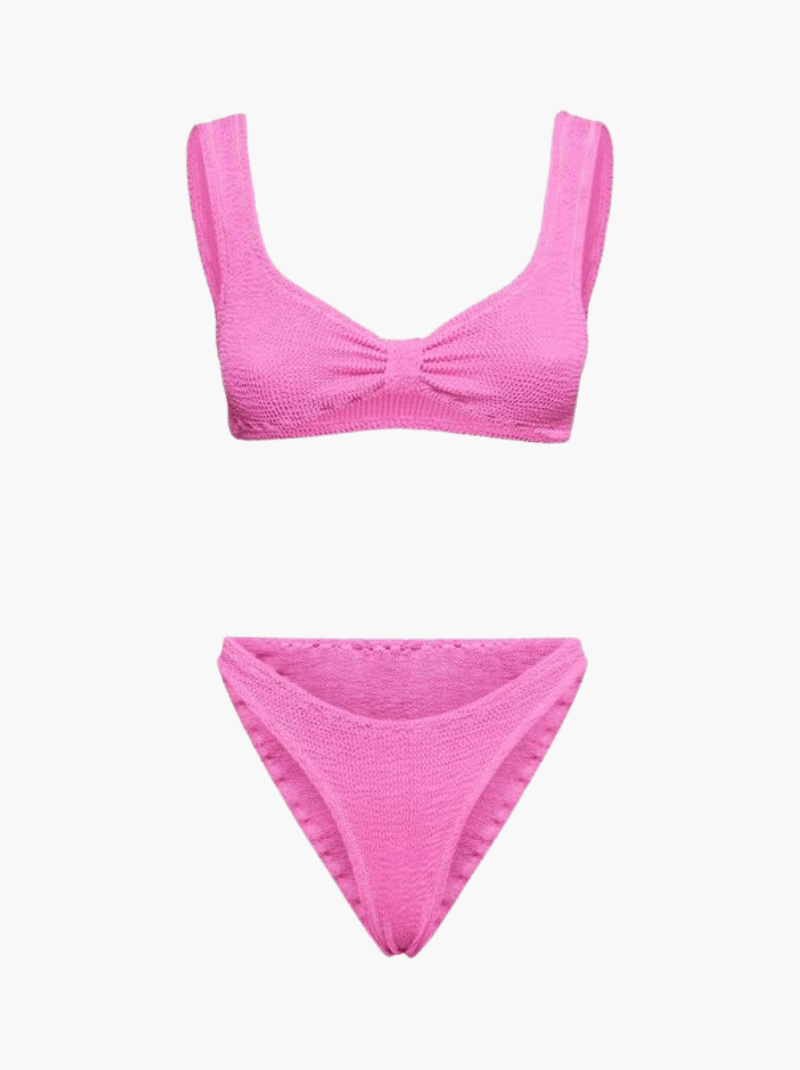 Bronnie | Verfrissende Ribbed Bikini Set met Twist-Top voor een Stralende Zomer Looks