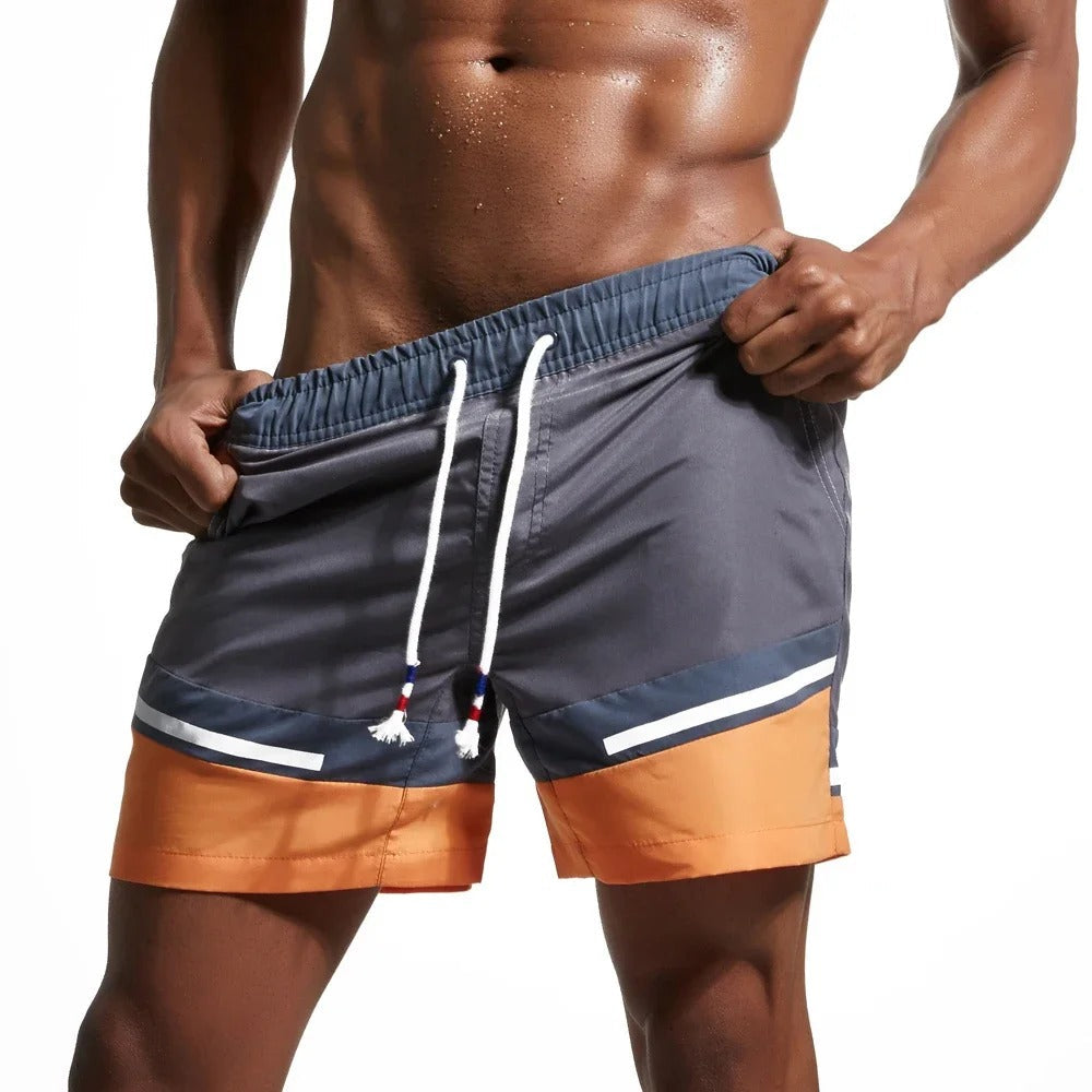 Sneldrogende zwemshort met stijlvolle patchwork-design - Max