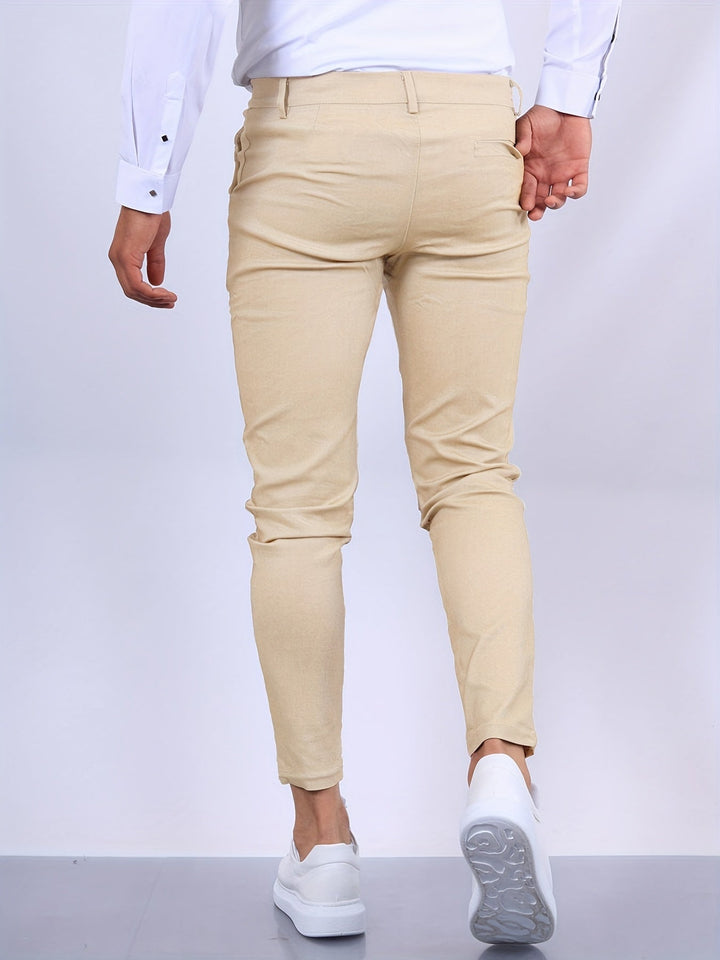 Stylowe spodnie męskie slim fit - nowoczesny i elegancki design zapewniający doskonały wygląd