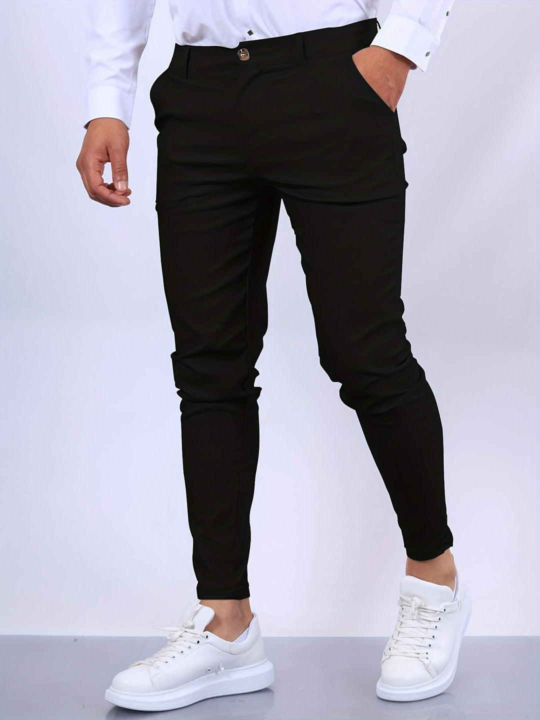 Stylowe spodnie męskie slim fit - nowoczesny i elegancki design zapewniający doskonały wygląd