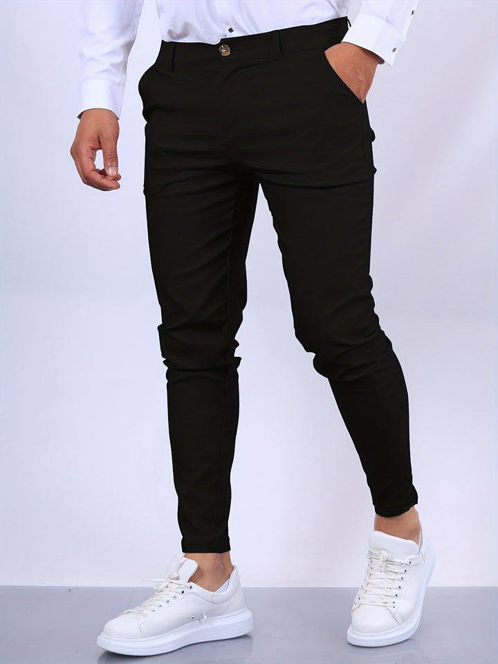 Stylowe spodnie męskie slim fit - nowoczesny i elegancki design zapewniający doskonały wygląd