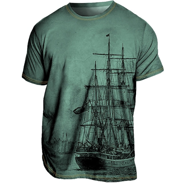 Wygodny męski tank top z grafiką na gorące letnie dni - Leanderus