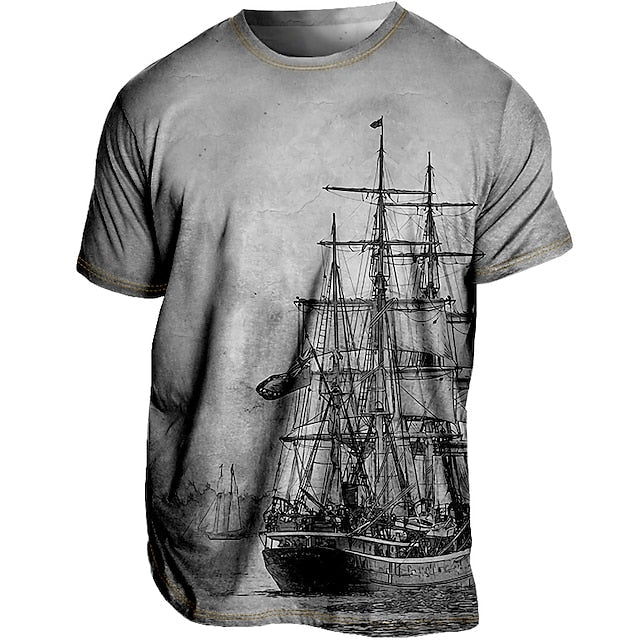 Wygodny męski tank top z grafiką na gorące letnie dni - Leanderus
