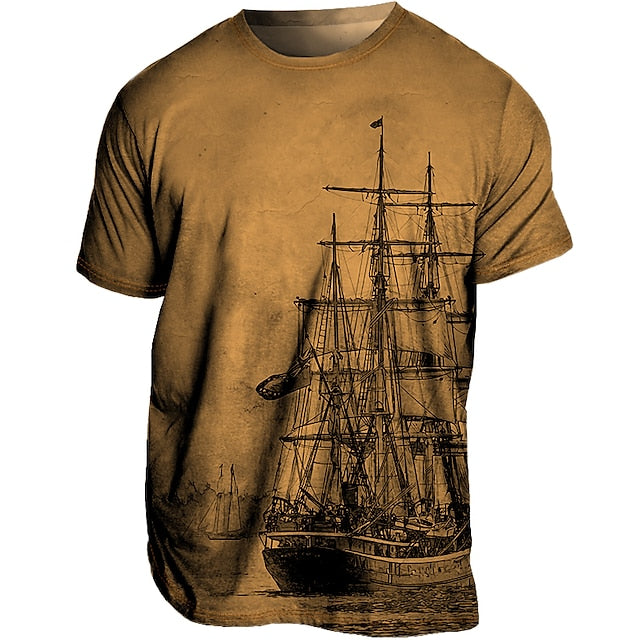 Wygodny męski tank top z grafiką na gorące letnie dni - Leanderus