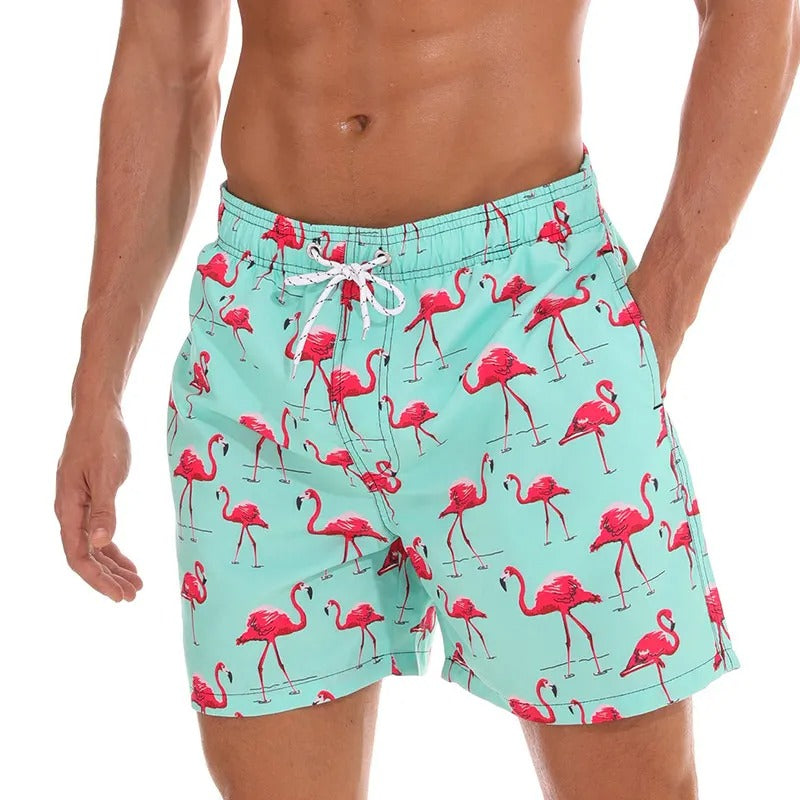 Lennox Ademende Zwemshort met Strakke Funky Print - Perfect voor Zomer en Zwemplezier