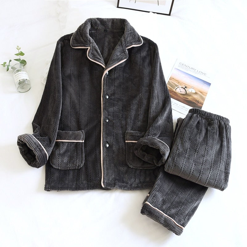 Veda | Comfortabele unisex flanelowy zestaw do piżamy dla wielu przytulnych osób
