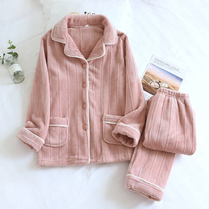 Veda | Comfortabele unisex flanelowy zestaw do piżamy dla wielu przytulnych osób