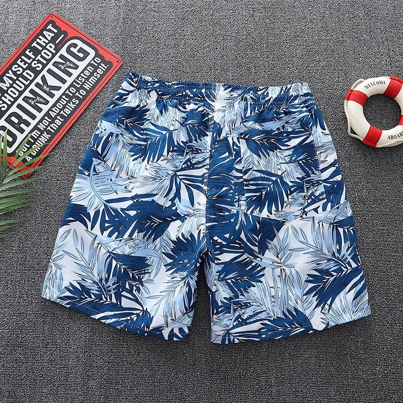 Buttler heren zwembroek met trendy bladprint for een stijlvolle strandlook
