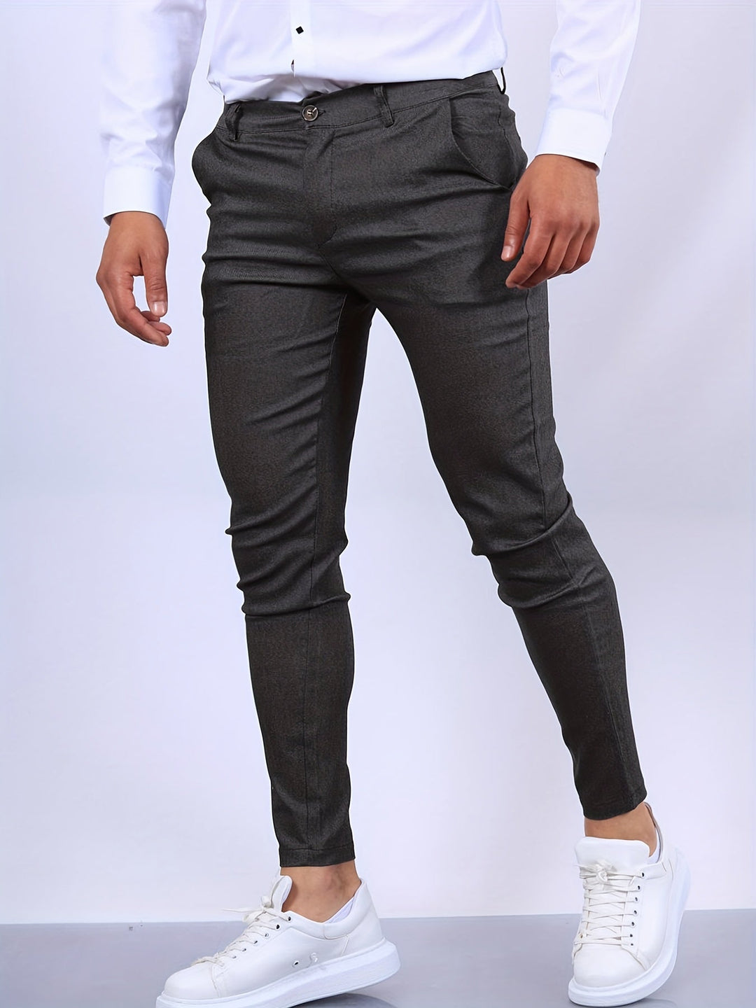 Stylowe spodnie męskie slim fit - nowoczesny i elegancki design zapewniający doskonały wygląd