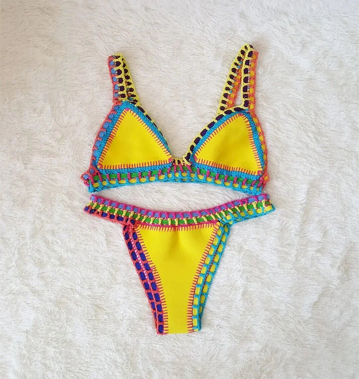 Dory | Modevola Boho Gehaakte Bikini Set met Elastisch Top voor een Perfecte Pasvorm