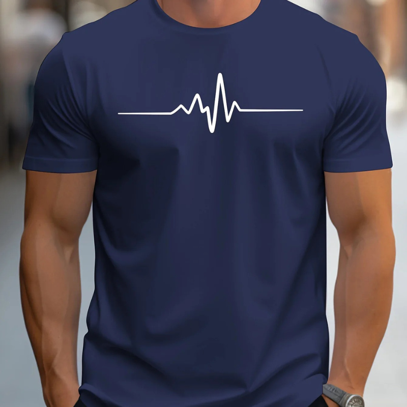 Casualowy letni T-shirt z nadrukiem dla mężczyzn - Stylowy komfort z Zach
