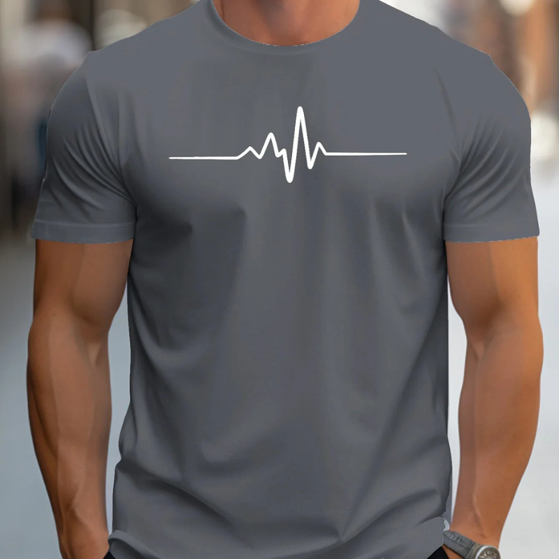 Casualowy letni T-shirt z nadrukiem dla mężczyzn - Stylowy komfort z Zach