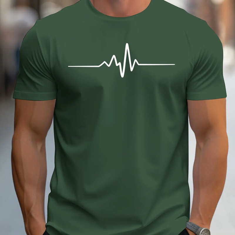 Casualowy letni T-shirt z nadrukiem dla mężczyzn - Stylowy komfort z Zach