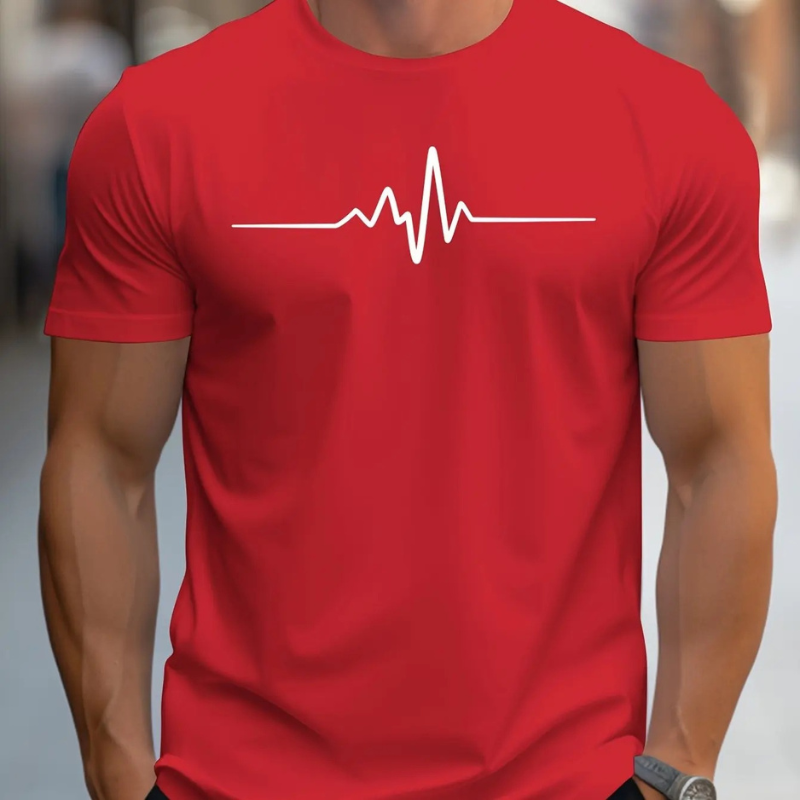 Casualowy letni T-shirt z nadrukiem dla mężczyzn - Stylowy komfort z Zach