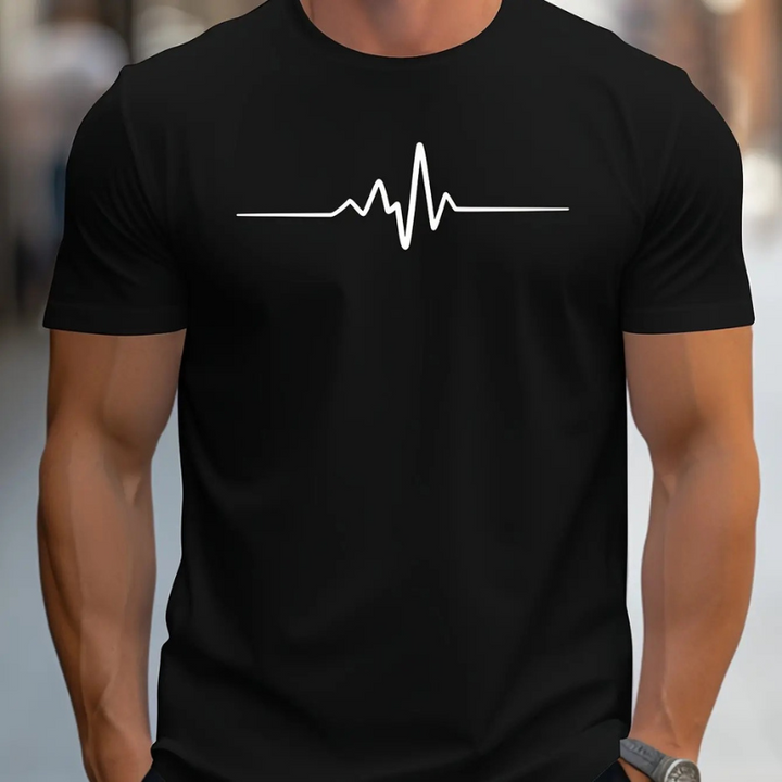 Casualowy letni T-shirt z nadrukiem dla mężczyzn - Stylowy komfort z Zach