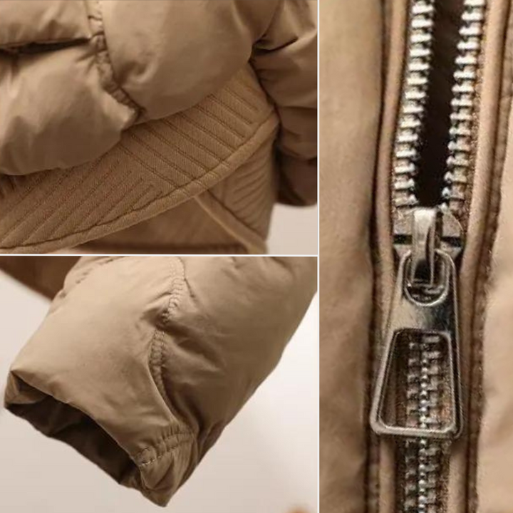 Stylowa damska kurtka pikowana z modnym wzorem