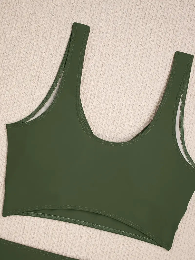 Fenella | Legergroen Active Bikini Set