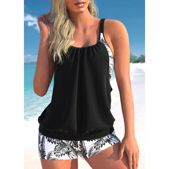 Dympna | Elegante Losse Pasvorm Tankini Set voor Comfortabele Badkleding
