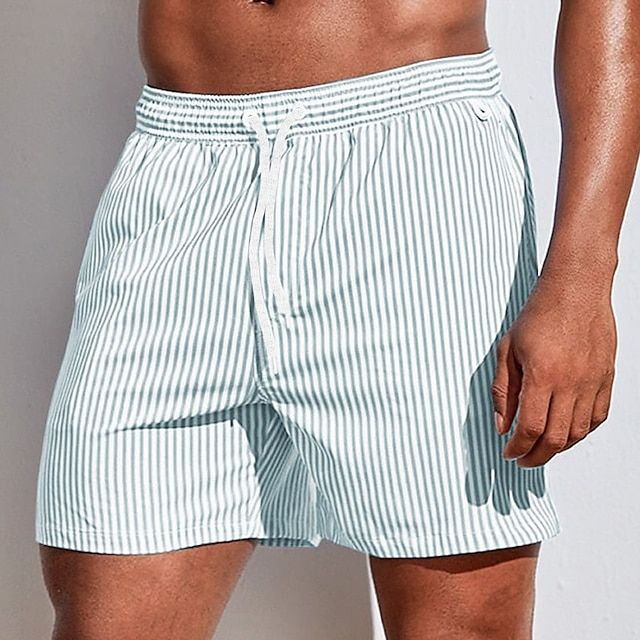 Vero - Stijlvolle heren zwemshorts met strepen en comfortabele elastische tailleband