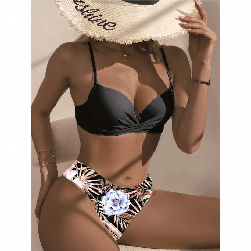 Paoleen | Élégant Ensemble de Bikini avec Voile Cover-Up