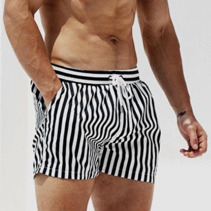 Stijlvolle gestreepte zwemshorts voor heren - Ashton