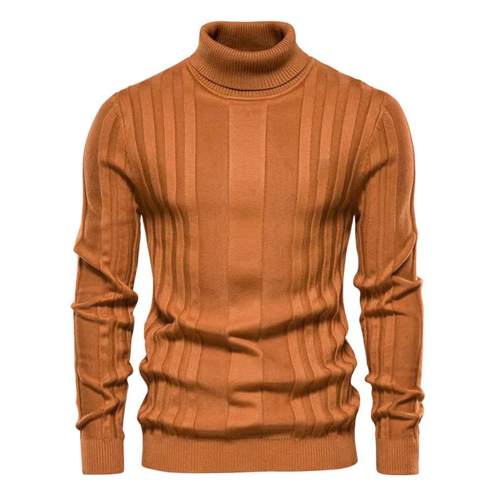 Elegancki męski sweter z golfem zapewniający stylowy wygląd