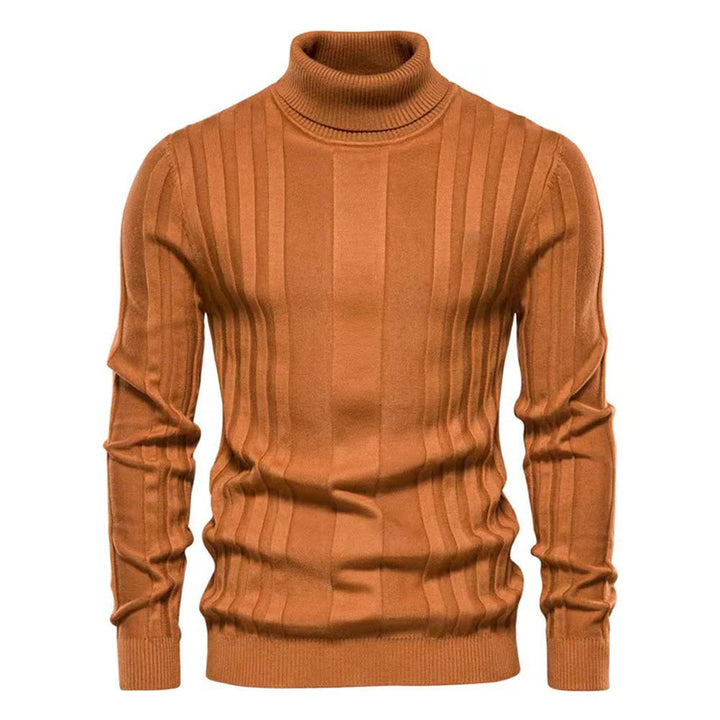 Elegancki męski sweter z golfem zapewniający stylowy wygląd