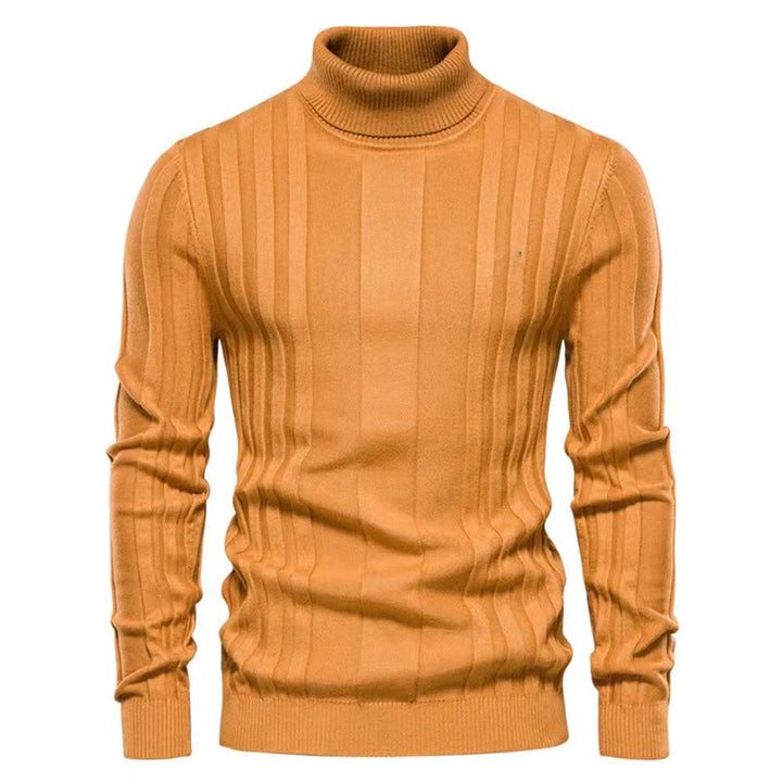 Elegancki męski sweter z golfem zapewniający stylowy wygląd