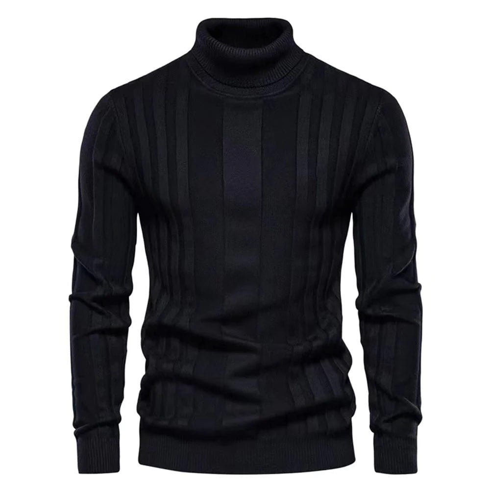 Elegancki męski sweter z golfem zapewniający stylowy wygląd