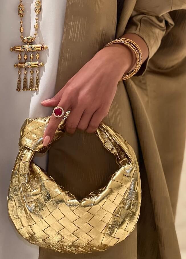 Blair | Eleganckie metaliczne plecione torebki zapewniające stylowy wygląd